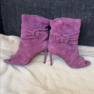 Vince Camuto Women's Heeled Boots in Purple Suede